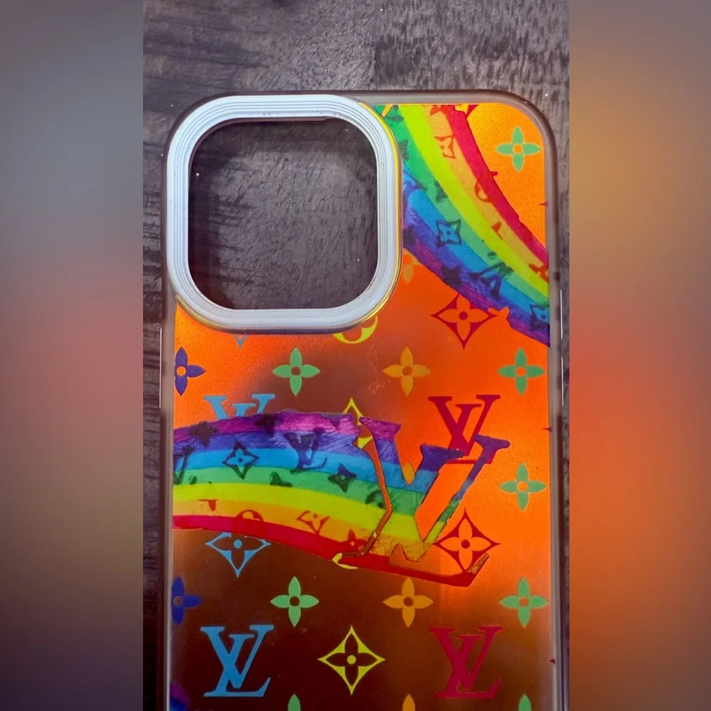 S.L. Fashions Colorful Rainbow Phone Case